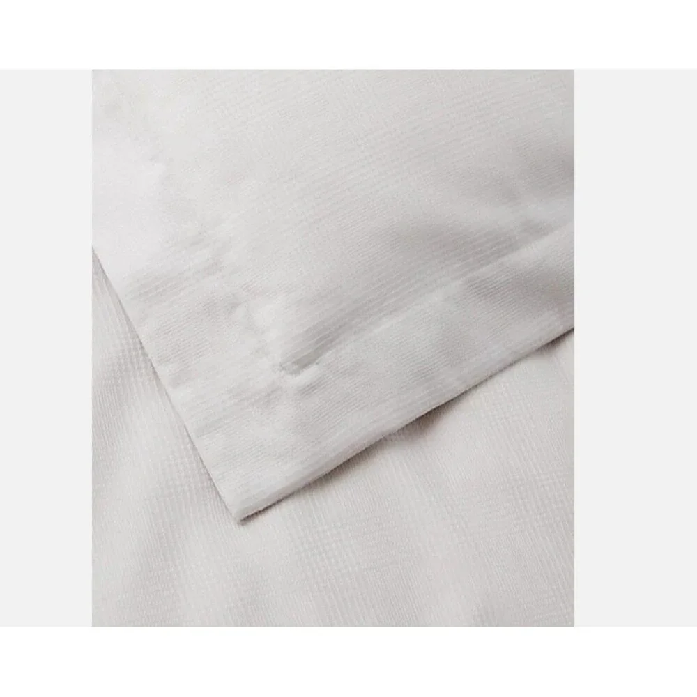Ralph Lauren Duvet Cover Full Queen Organic Cotton Lovan Jacquard Platinum Grey